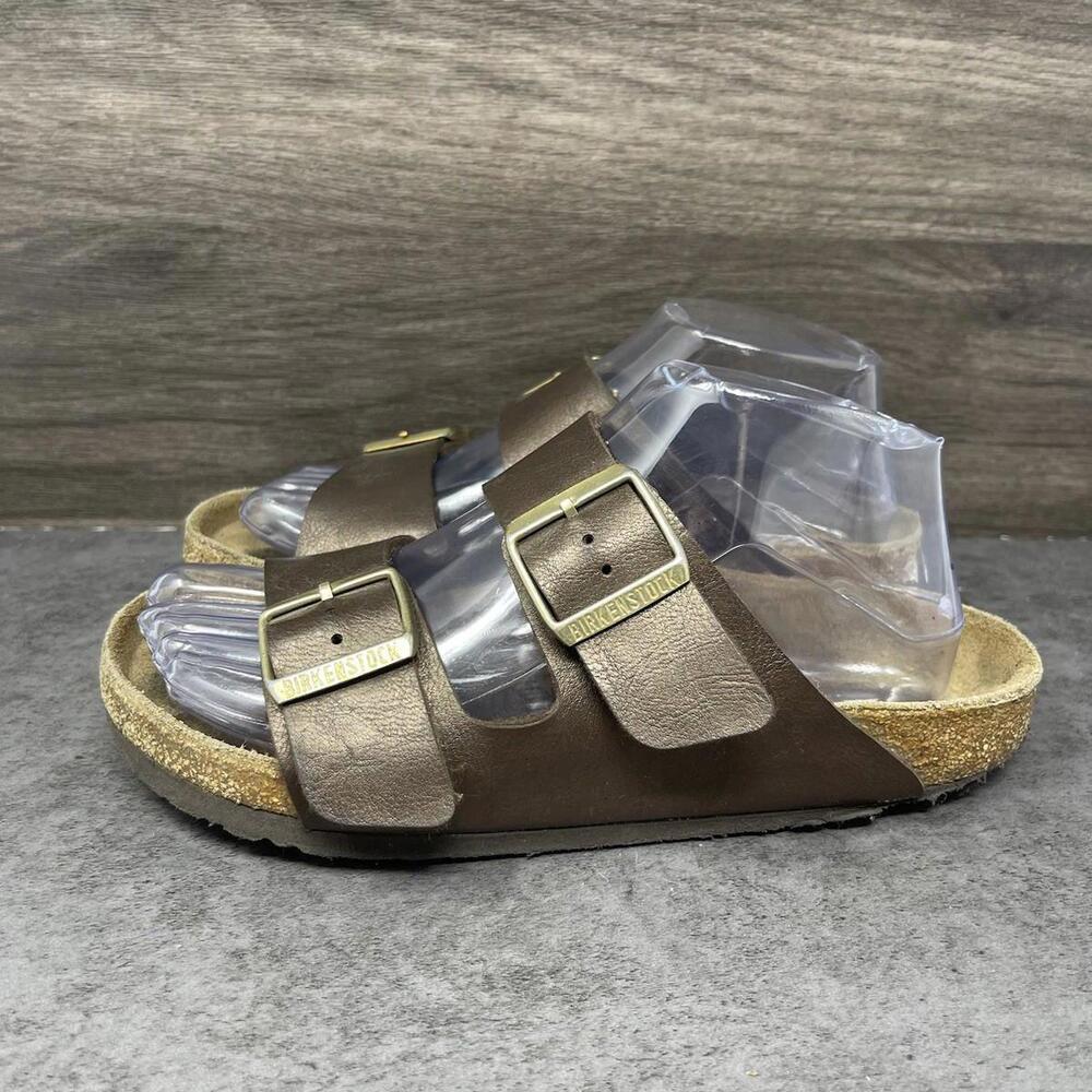 Birkenstock Arizona Sandals Womens Size 7 (37) Brown Leather Strap